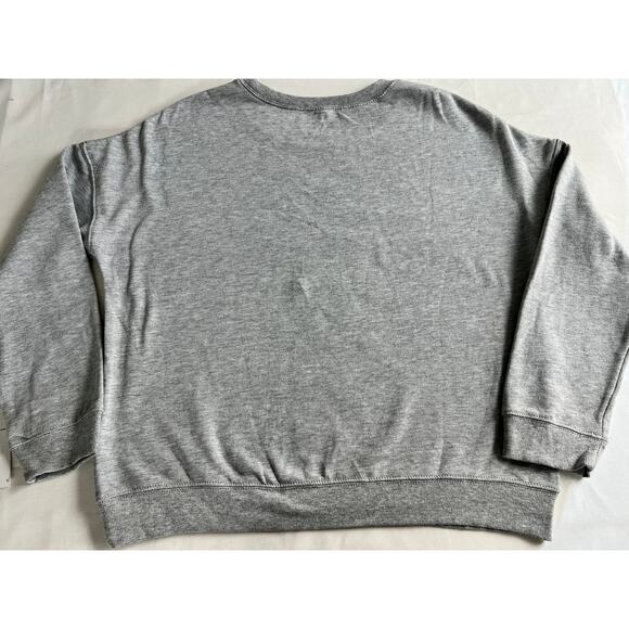 Disney Mickey Mouse holiday lights gray pullover sweater size Medium - Picture 6 of 7